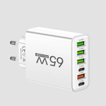 SmartCharge 65W 6-in-1 oplader – krachtige en veelzijdige oplader voor kantoor en thuis, compatibel met meerdere apparaten en compact voor eenvoudig gebruik.