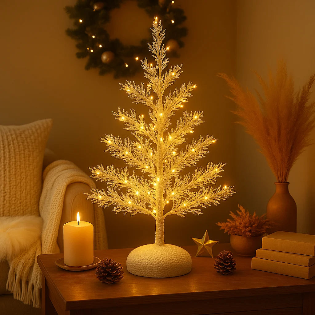 MagicTree sfeervolle kerstdecoratie met licht – feestelijke en decoratieve kerstboom met LED-verlichting voor een warme en gezellige kerstsfeer.