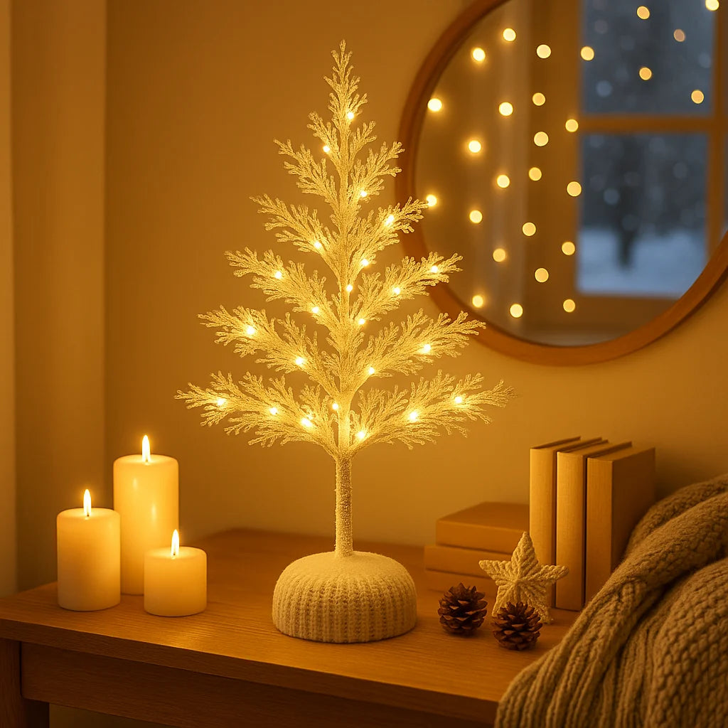 MagicTree sfeervolle kerstdecoratie met licht – feestelijke en decoratieve kerstboom met LED-verlichting voor een warme en gezellige kerstsfeer.