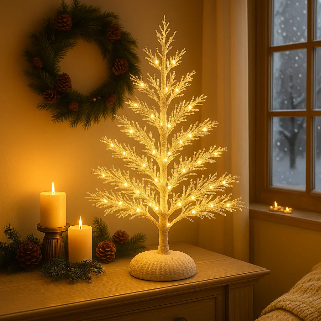 MagicTree sfeervolle kerstdecoratie met licht – feestelijke en decoratieve kerstboom met LED-verlichting voor een warme en gezellige kerstsfeer.