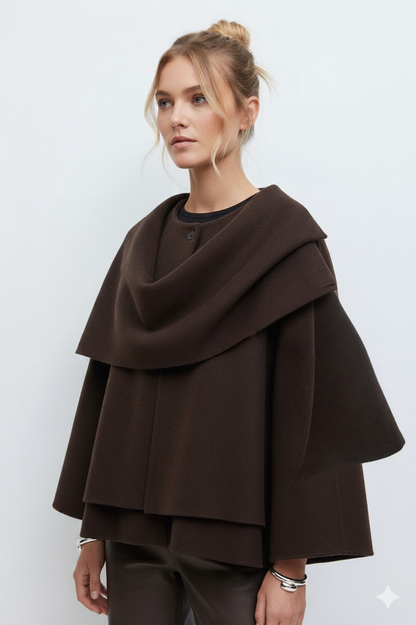 Elora oversized knitted coat voor dames – comfortabele en stijlvolle gebreide jas van zachte, hoogwaardige stof, perfect voor casual en chique winterlooks.