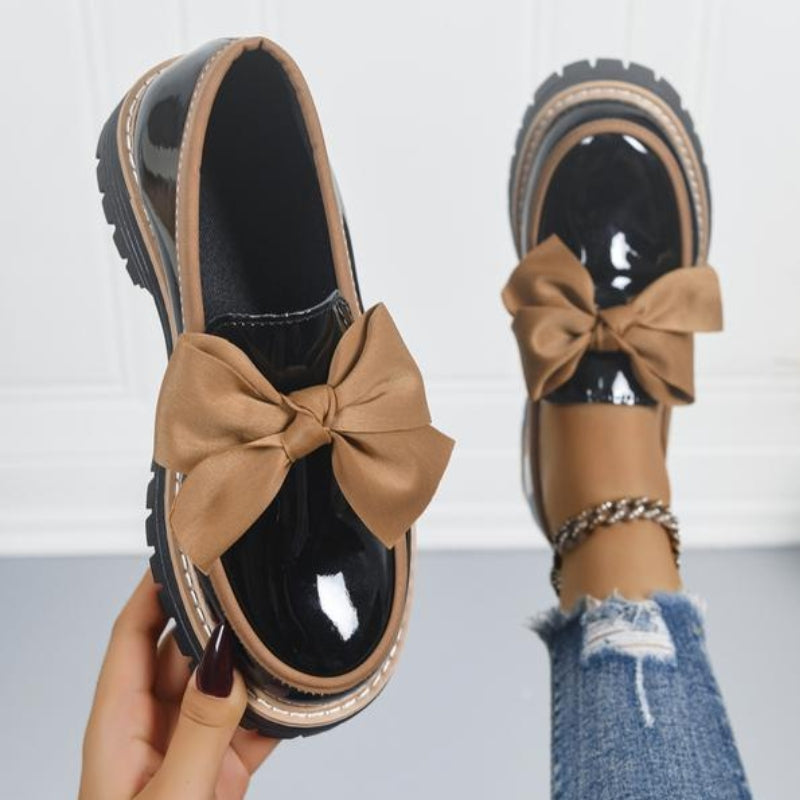 Dames Loafers met Strikdetail
