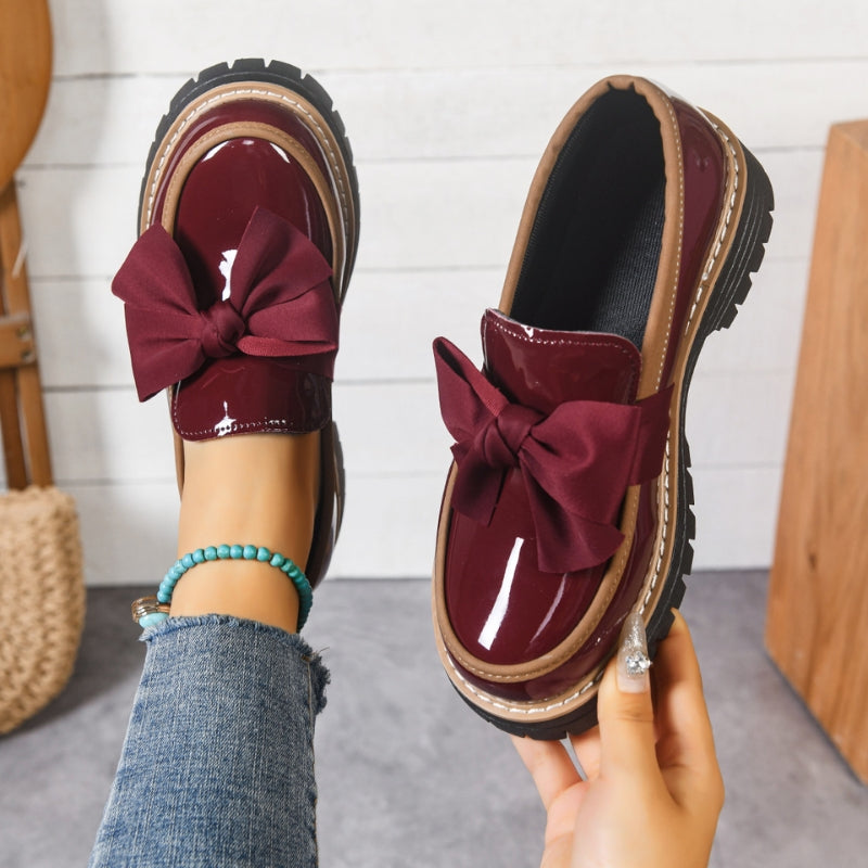 Dames Loafers met Strikdetail