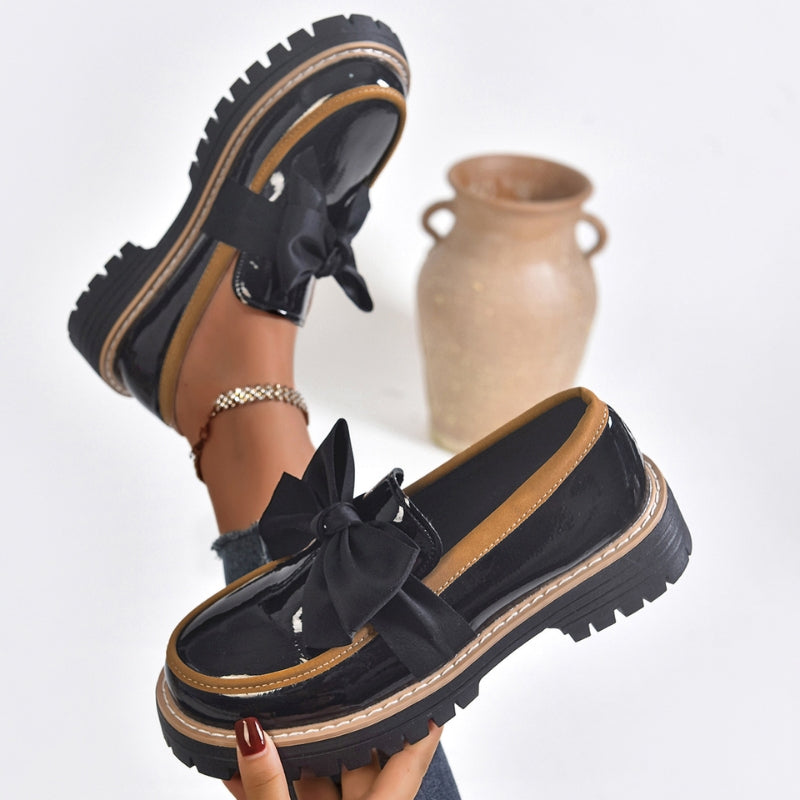 Dames Loafers met Strikdetail