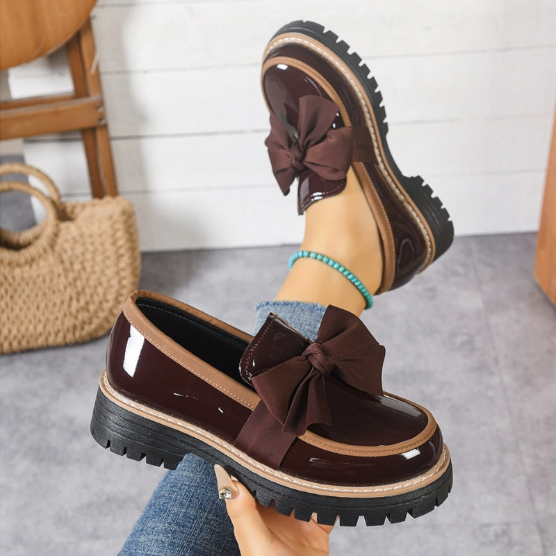 Dames Loafers met Strikdetail