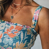 Dames Maxi Jurk met Bloemenprint en Spaghettibandjes