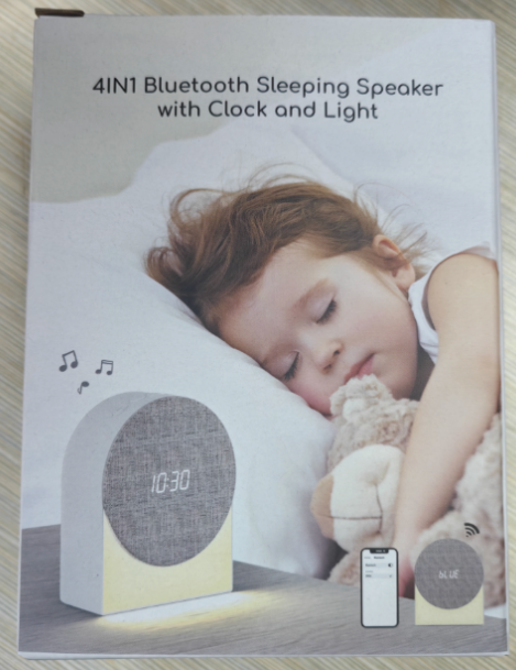 GlowTime digitale wekker met Bluetooth en nachtlampje – modern design, draadloze verbinding en zachte verlichting voor een rustgevende sfeer.