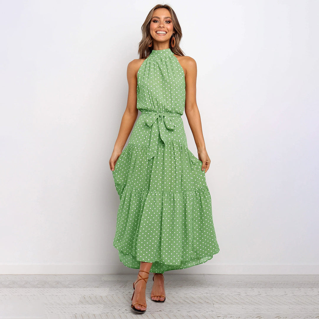 AIMEE elegante en stijlvolle lange zomerjurk van lichtgewicht, ademende stof met flatterende pasvorm en tijdloos design.