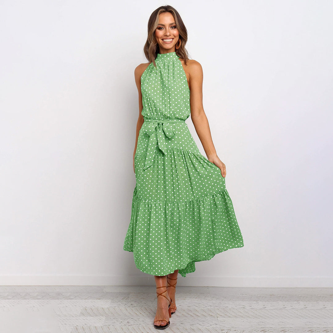 AIMEE elegante en stijlvolle lange zomerjurk van lichtgewicht, ademende stof met flatterende pasvorm en tijdloos design.