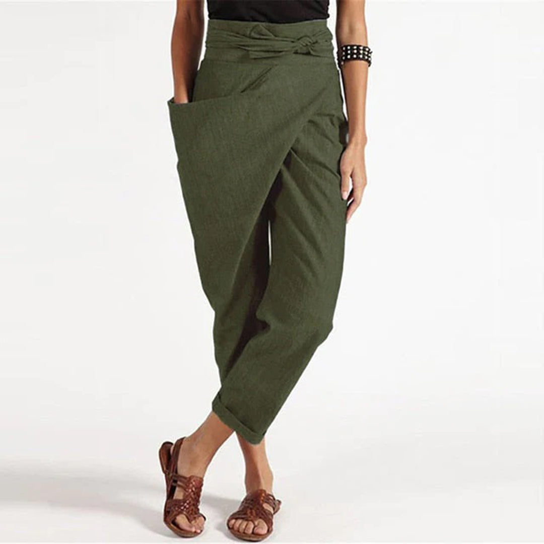 ESMERALDA stijlvolle zomerbroeken voor dames van luchtige, ademende stof met comfortabele pasvorm en elegante, tijdloze look.