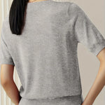 Casual dames T-shirt met korte mouwen, perfect voor de lente en dagelijkse outfits.