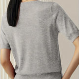 Casual dames T-shirt met korte mouwen, perfect voor de lente en dagelijkse outfits.