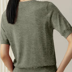 Casual dames T-shirt met korte mouwen, perfect voor de lente en dagelijkse outfits.