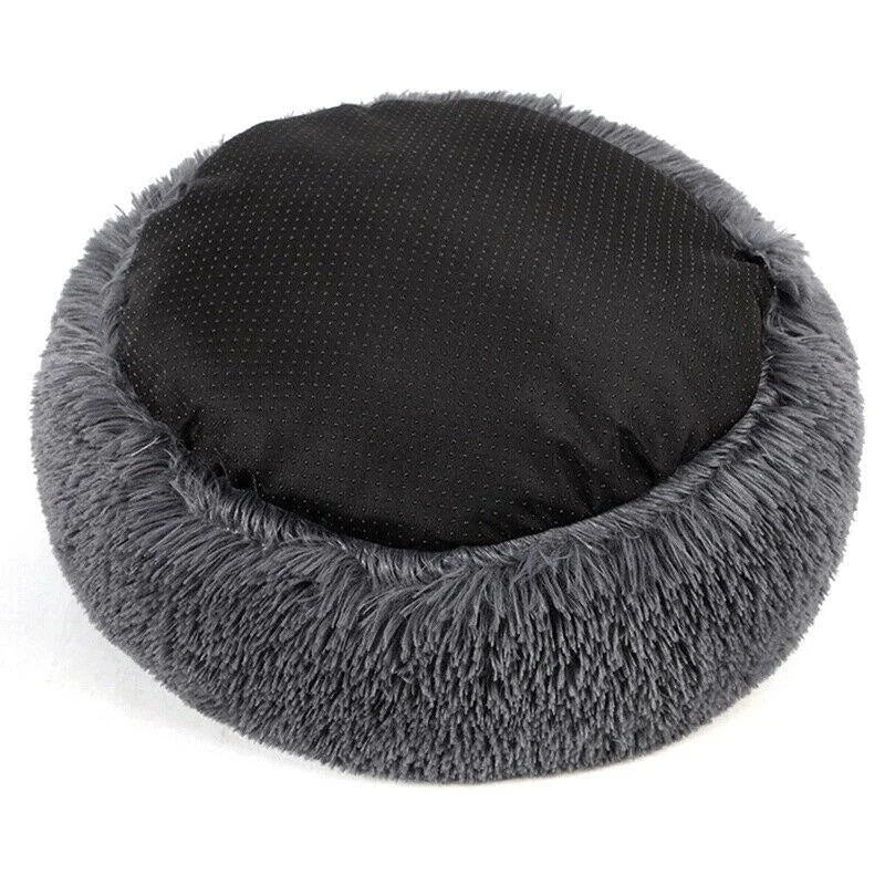 DreamPet comfortabel donutbed voor katten en honden – zachte, knusse ligplaats die warmte en veiligheid biedt voor huisdieren van alle groottes.