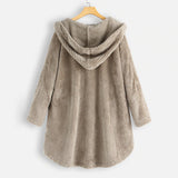 Lydia warme fleece jas voor dames – zachte en elegante jas met comfortabele pasvorm, perfect voor casual winterlooks en buitenactiviteiten.