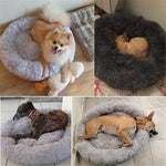 DreamPet comfortabel donutbed voor katten en honden – zachte, knusse ligplaats die warmte en veiligheid biedt voor huisdieren van alle groottes.