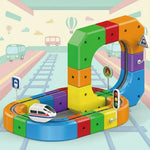 CubeTrain creatieve en interactieve DIY treinbaan – stimuleert motorische vaardigheden, probleemoplossend denken en fantasierijk spel voor kinderen