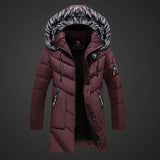 Lange winterjas met sherpa voering en capuchon