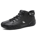 Heren Hoge Sneakers met Vetersluiting