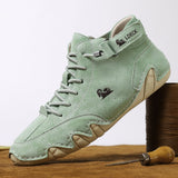 Heren Hoge Sneakers met Vetersluiting