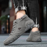 Heren Hoge Sneakers met Vetersluiting