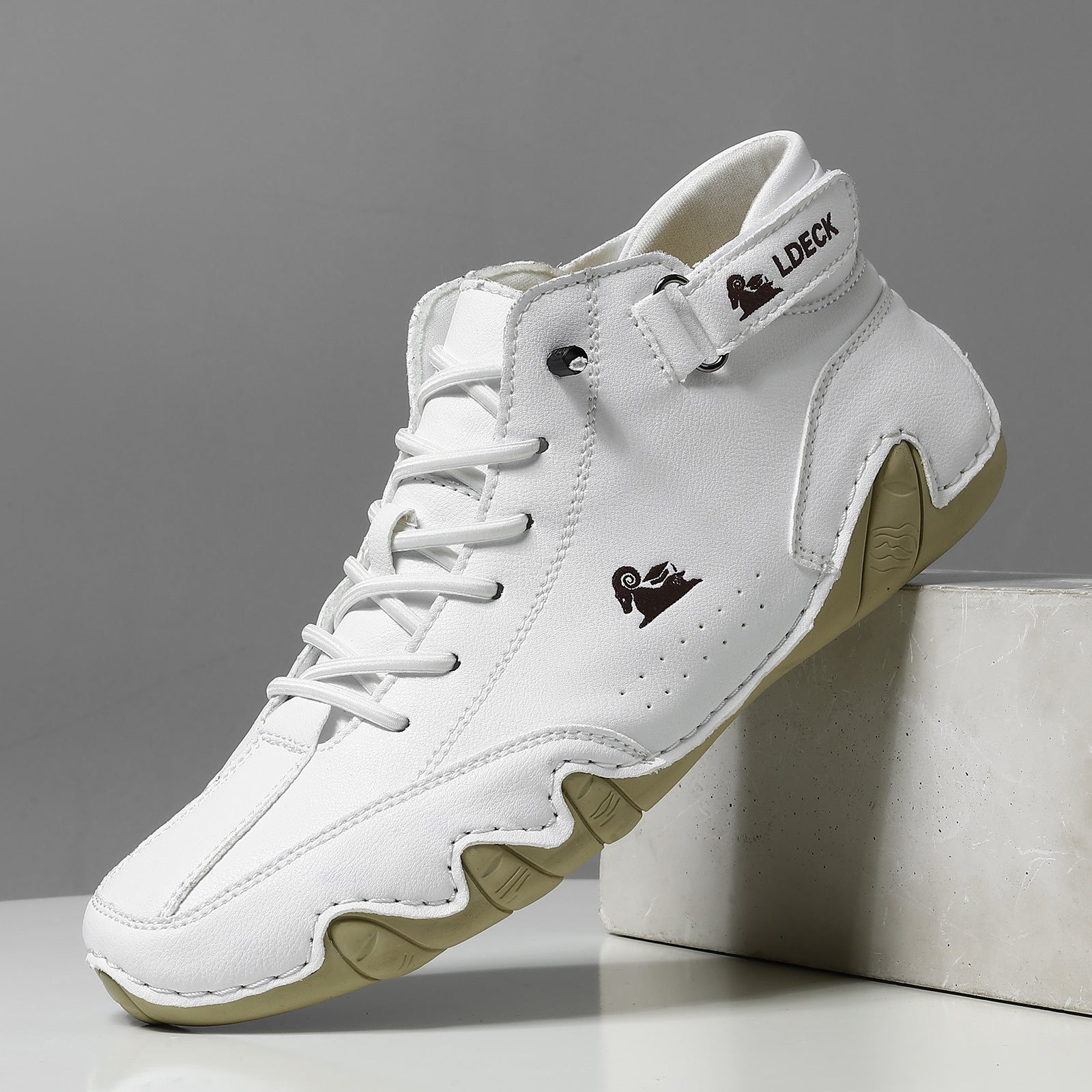Heren Hoge Sneakers met Vetersluiting