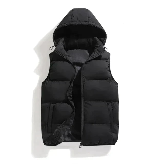 Haris heren bodywarmer met capuchon – lichtgewicht, waterafstotend en comfortabele pasvorm voor stijlvolle bescherming tegen wind en kou.