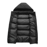 Gewatteerde bodywarmer met capuchon en zakken