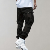 Cargo joggingbroek met elastische taille en trekkoord