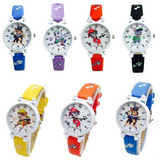Paw Patrol kinderhorloge met wijzers – kleurrijk en stevig horloge met favoriete helden, ideaal om kloklezen te leren voor jonge kinderen.