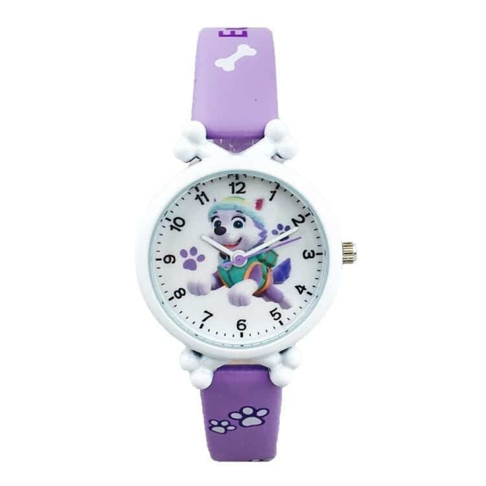 Paw Patrol kinderhorloge met wijzers – kleurrijk en stevig horloge met favoriete helden, ideaal om kloklezen te leren voor jonge kinderen.