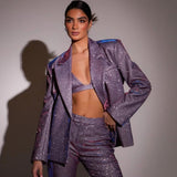 Kylie glitter party set voor dames met glinsterende stof, flatterende pasvorm en feestelijke look – perfect voor avondjes uit en speciale gelegenheden.