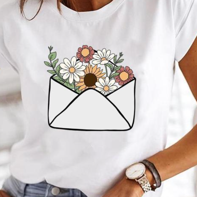 Dames T-shirt met Grafische Print