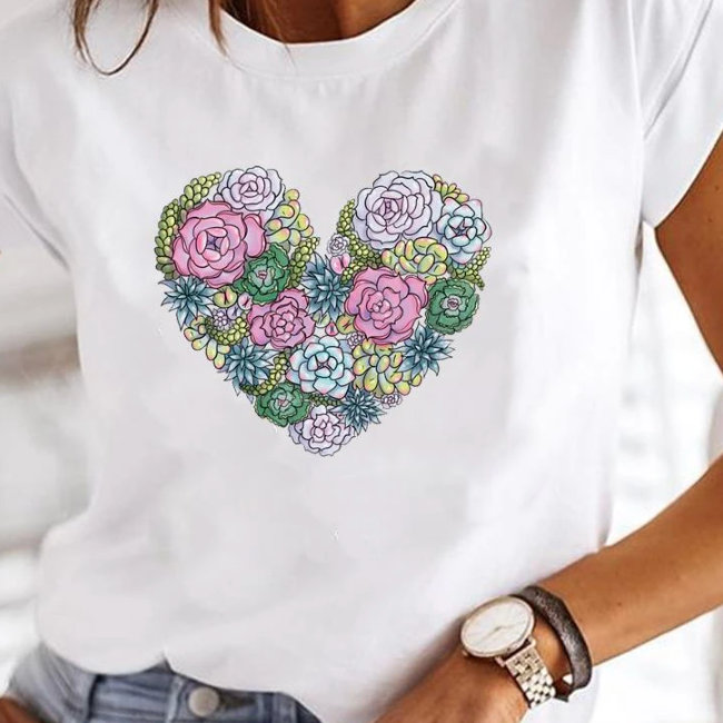 Dames T-shirt met Grafische Print