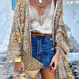 Bohemian Kimono Vest met Print