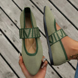 Dames Slingback Flats met Gevlochten Band