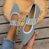 Dames Slingback Flats met Gevlochten Band
