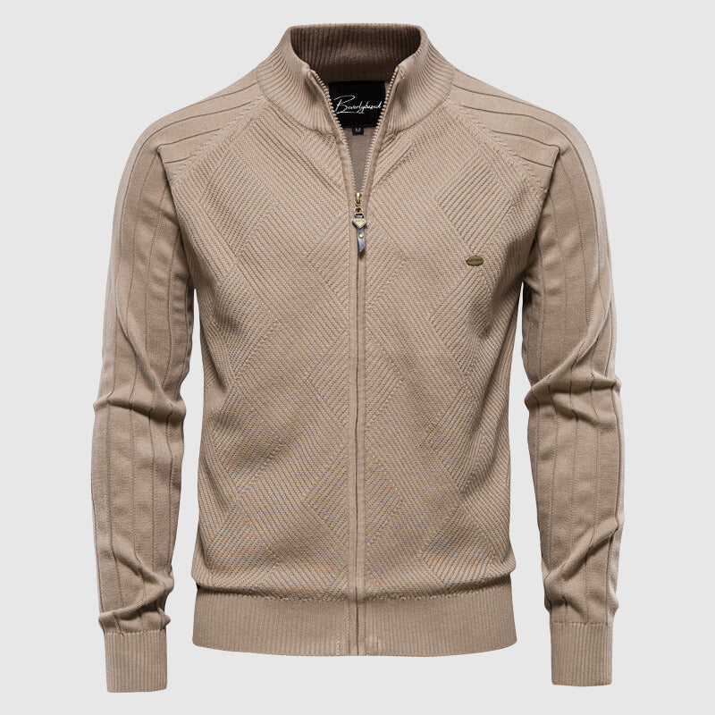 Heren vest met volledige ritssluiting in diverse kleuren – zachte stof, comfortabele pasvorm en veelzijdige casual stijl.