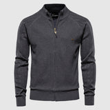 Heren vest met volledige ritssluiting in diverse kleuren – zachte stof, comfortabele pasvorm en veelzijdige casual stijl.