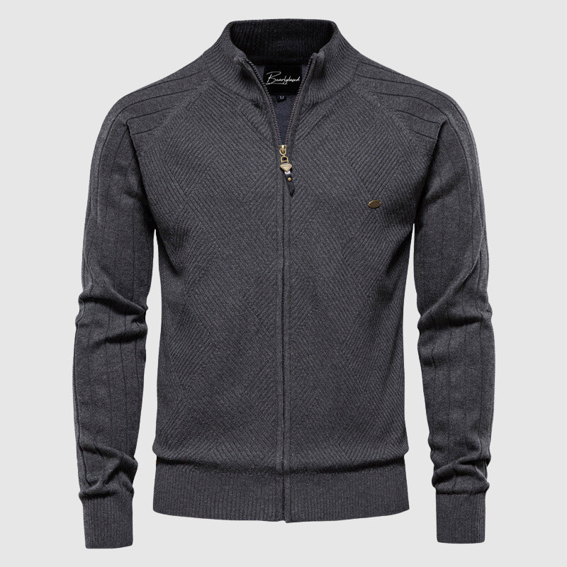 Heren vest met volledige ritssluiting in diverse kleuren – zachte stof, comfortabele pasvorm en veelzijdige casual stijl.