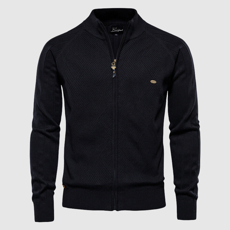 Heren vest met volledige ritssluiting in diverse kleuren – zachte stof, comfortabele pasvorm en veelzijdige casual stijl.