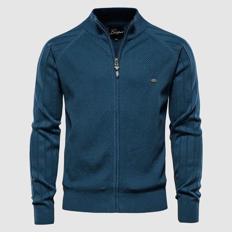 Heren vest met volledige ritssluiting in diverse kleuren – zachte stof, comfortabele pasvorm en veelzijdige casual stijl.