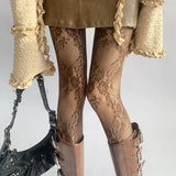 Dames Panty met Bloemenpatroon