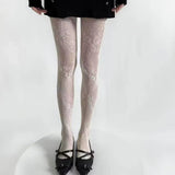 Dames Panty met Bloemenpatroon
