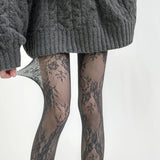 Dames Panty met Bloemenpatroon
