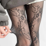 Dames Panty met Bloemenpatroon