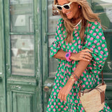 Bohemian Maxi Jurk met Print