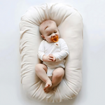 SnugiNest babynest – zacht en ademend nestje dat comfort en veiligheid biedt, ergonomisch design voor geborgen slaap van pasgeborenen.