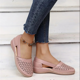 Dames Geperforeerde Slingback Loafers