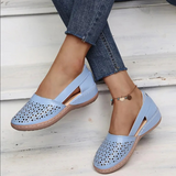 Dames Geperforeerde Slingback Loafers